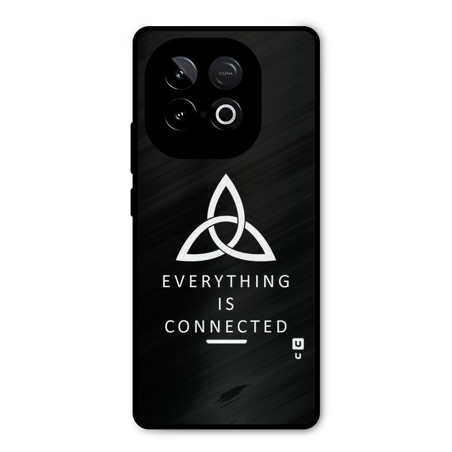 Everything is Connected Typography Metal Back Case for iQOO Neo 10