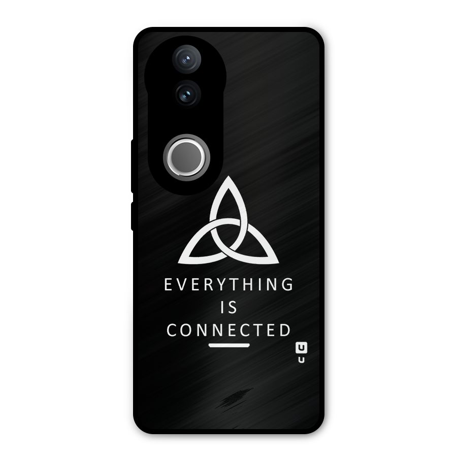 Everything is Connected Typography Metal Back Case for iQOO Z10R