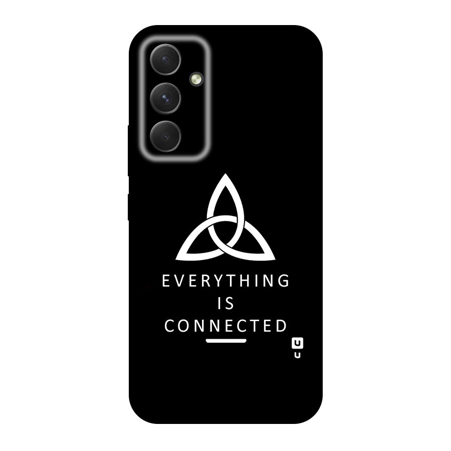 Everything is Connected Typography Original Polycarbonate Back Case for Galaxy A54