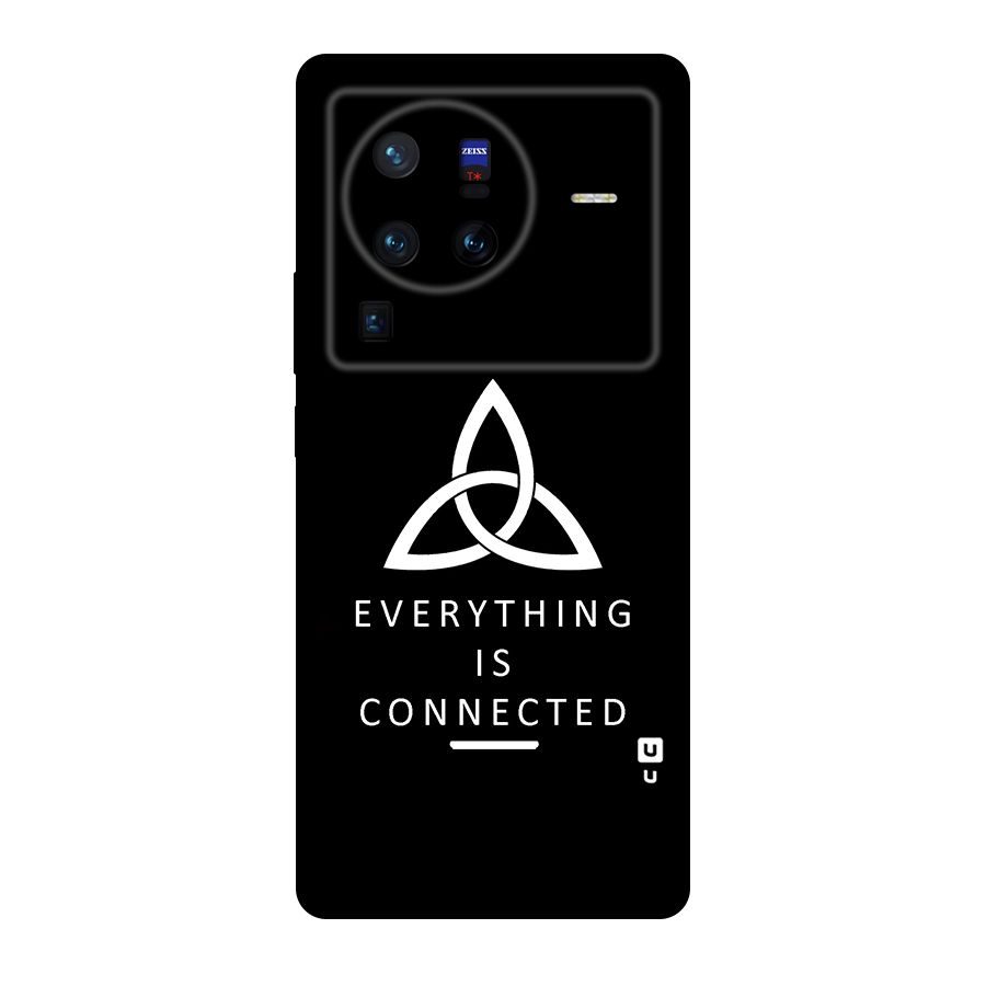 Everything is Connected Typography Original Polycarbonate Back Case for Vivo X80