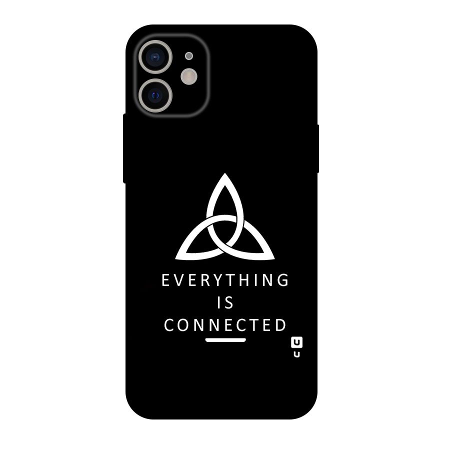 Everything is Connected Typography Original Polycarbonate Back Case for iPhone 11