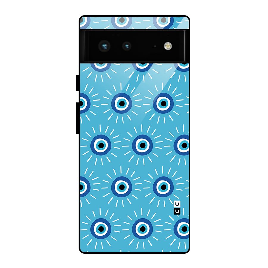 Evil Eves Away Glass Back Case for Google Pixel 6