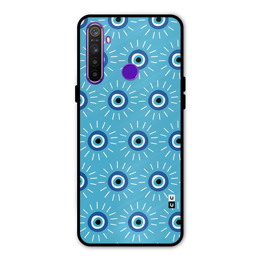 Evil Eves Away Glass Back Case for Realme 5s