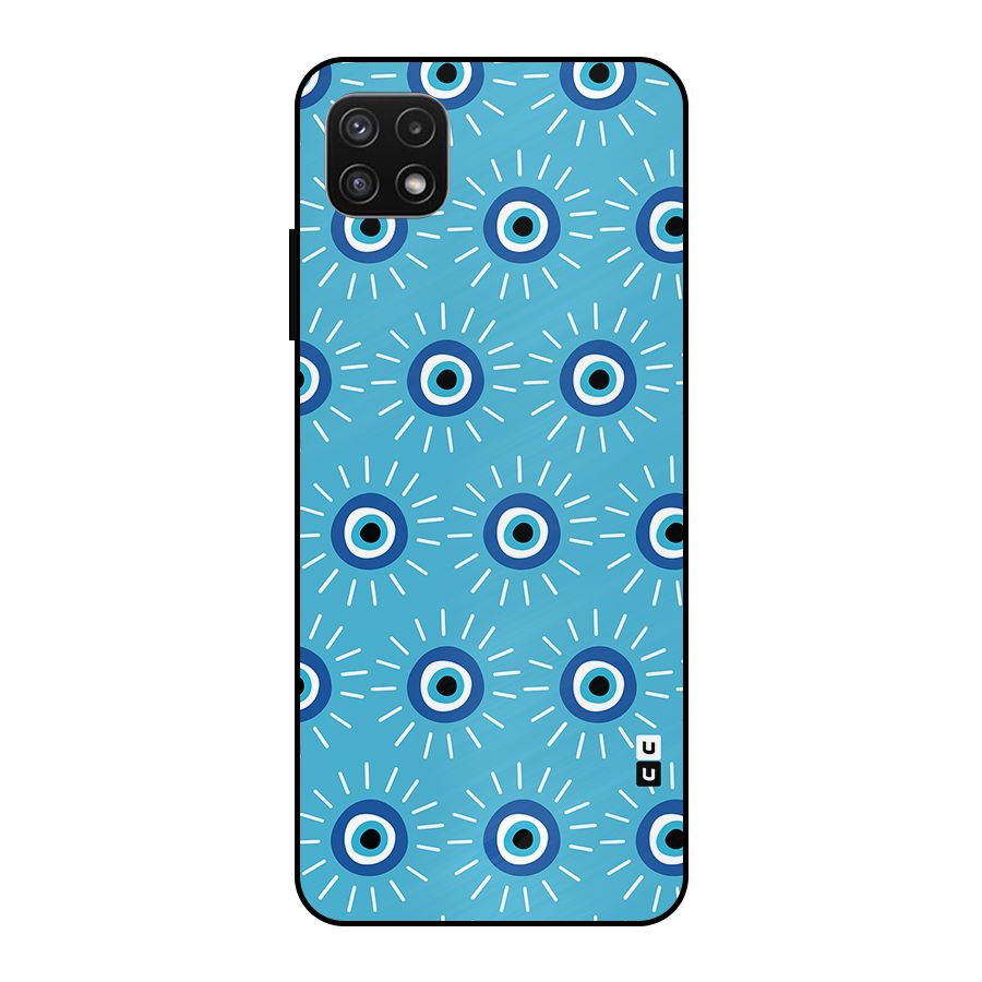 Evil Eves Away Metal Back Case for Galaxy A22 5G