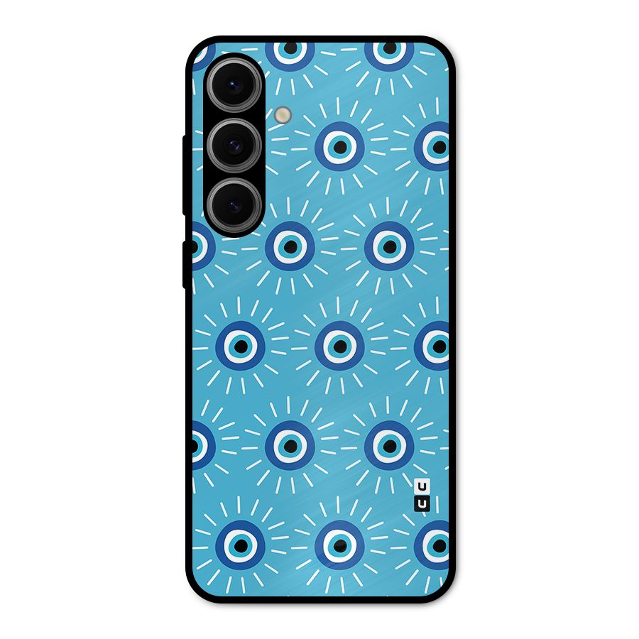 Evil Eves Away Metal Back Case for Galaxy S24 FE