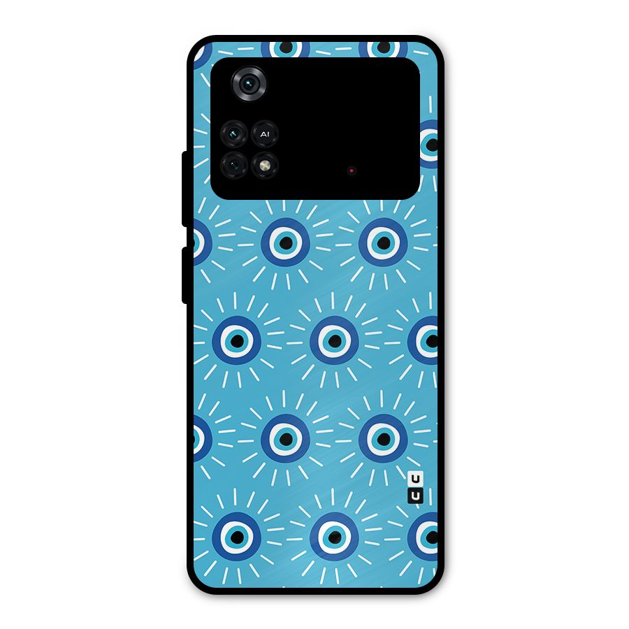 Evil Eves Away Metal Back Case for Poco M4 Pro 4G