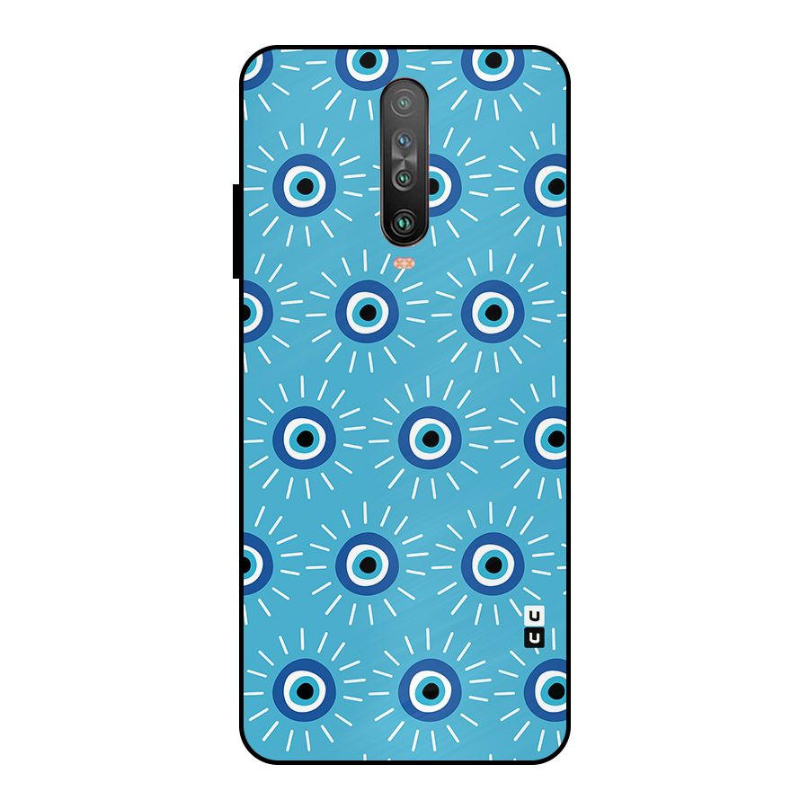Evil Eves Away Metal Back Case for Poco X2