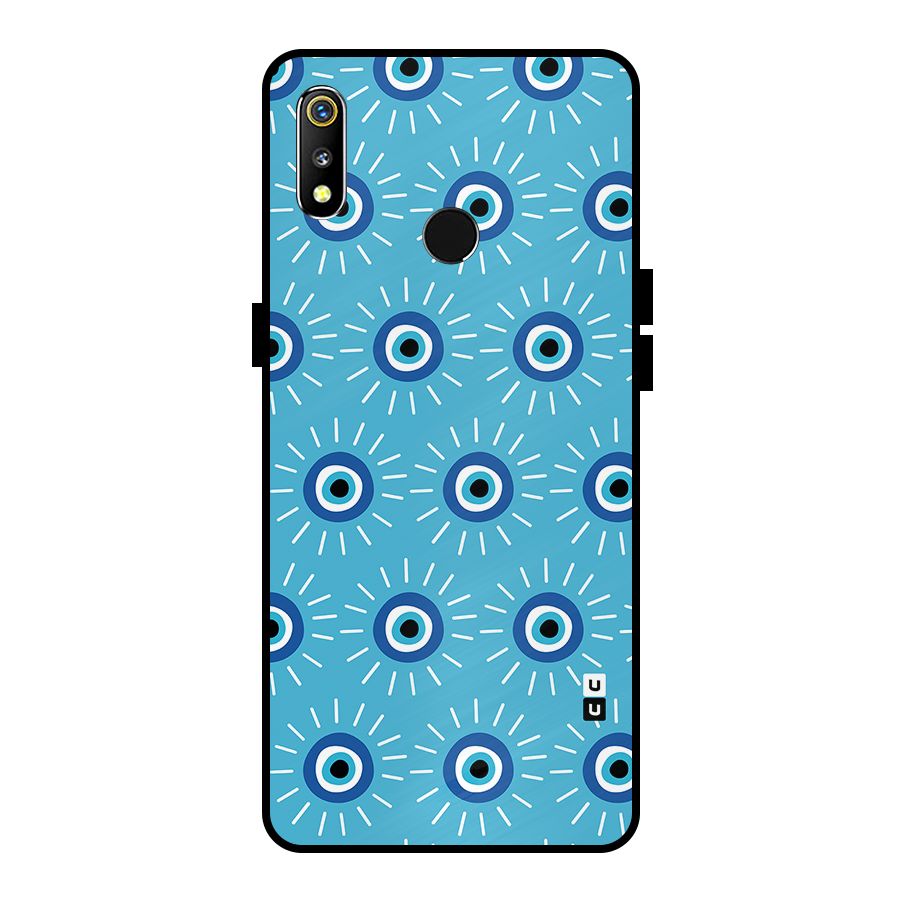 Evil Eves Away Metal Back Case for Realme 3i