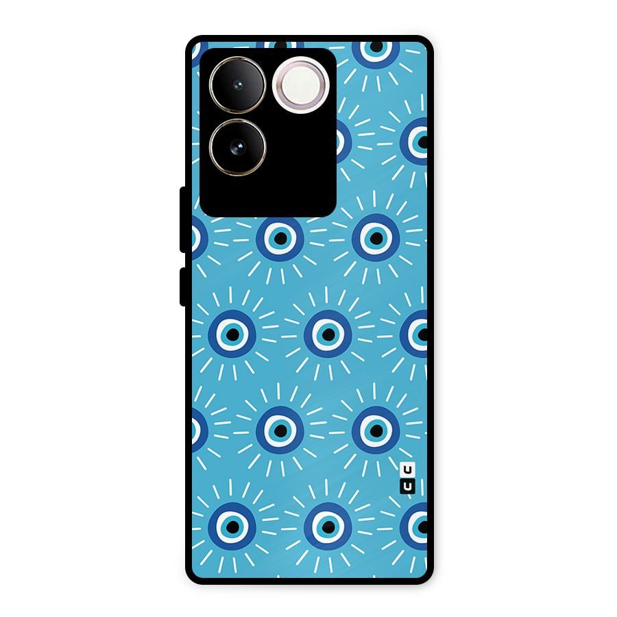 Evil Eves Away Metal Back Case for Vivo T2 Pro