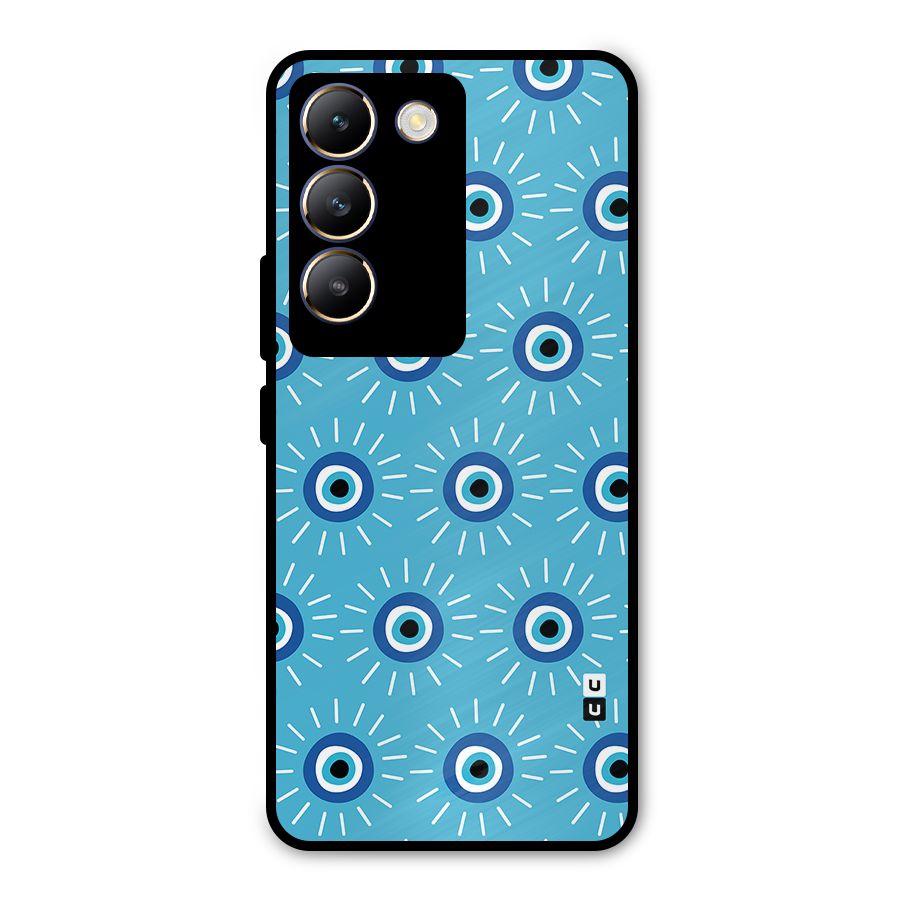 Evil Eves Away Metal Back Case for Vivo T3 5G