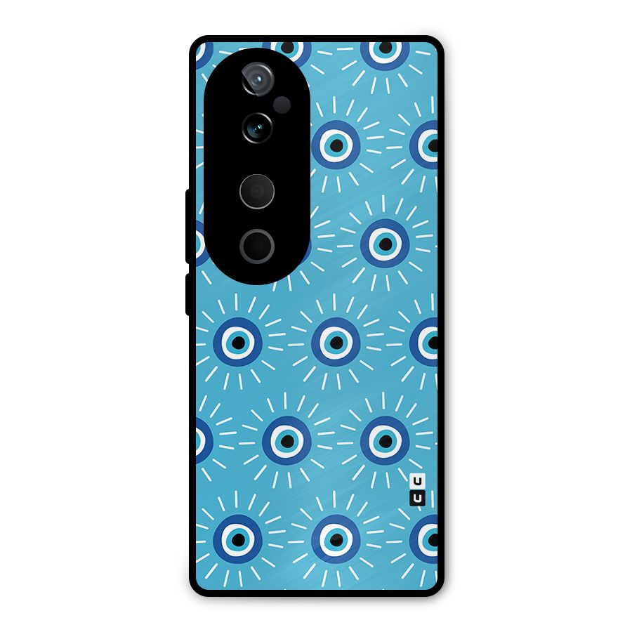 Evil Eves Away Metal Back Case for Vivo T3 Ultra