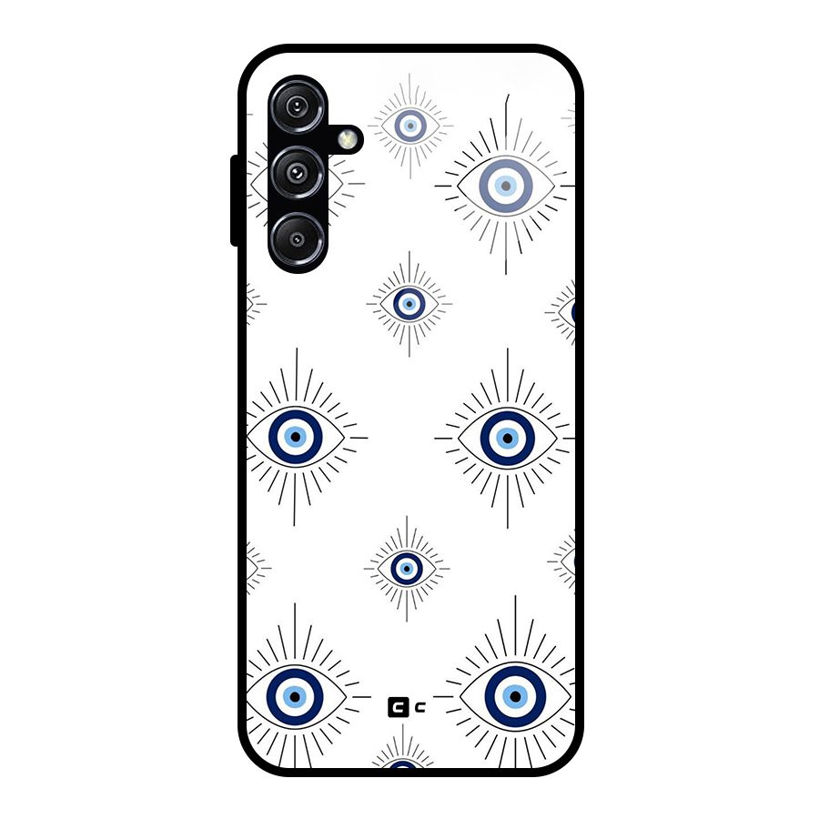 Evil Eye Wall Glass Back Case for Galaxy M34 5G