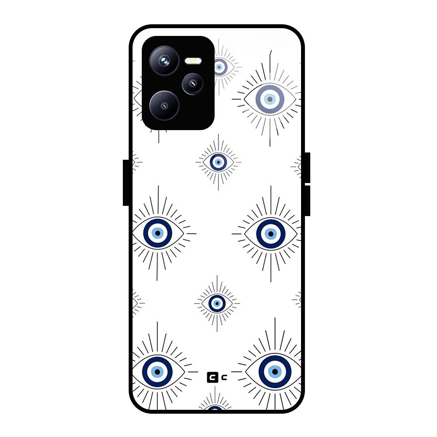 Evil Eye Wall Glass Back Case for Realme C35