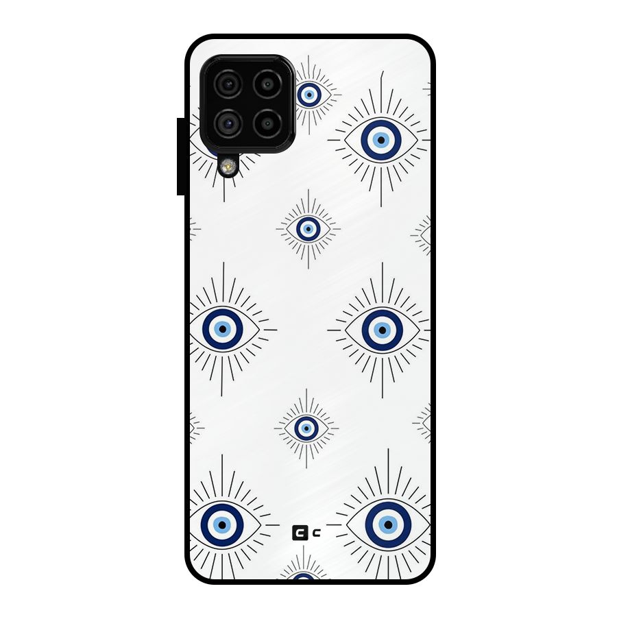 Evil Eye Wall Metal Back Case for Galaxy A22 4G