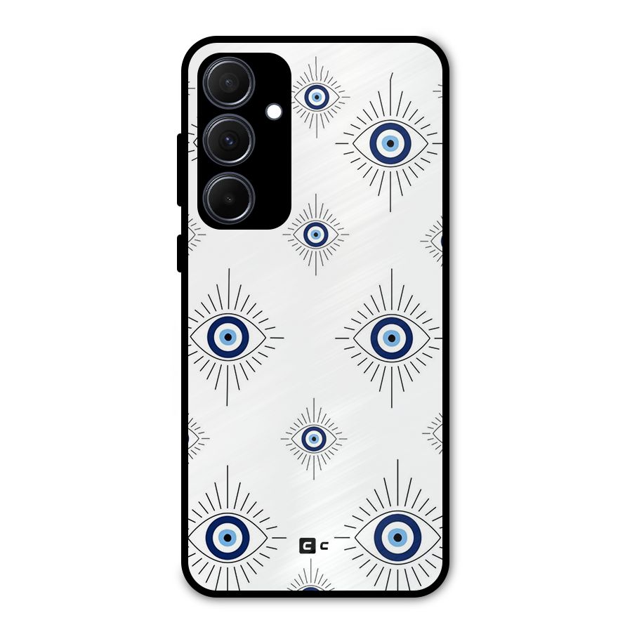 Evil Eye Wall Metal Back Case for Galaxy A35