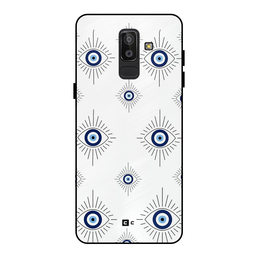Evil Eye Wall Metal Back Case for Galaxy J8
