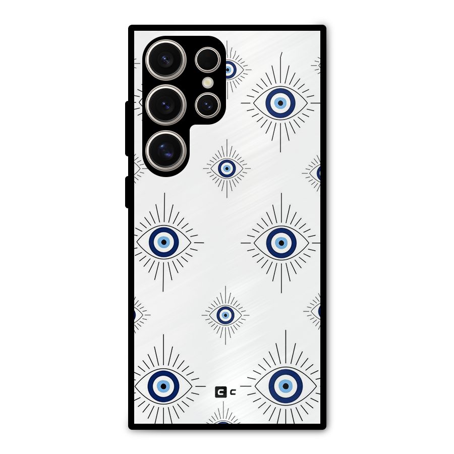 Evil Eye Wall Metal Back Case for Galaxy S24 Ultra