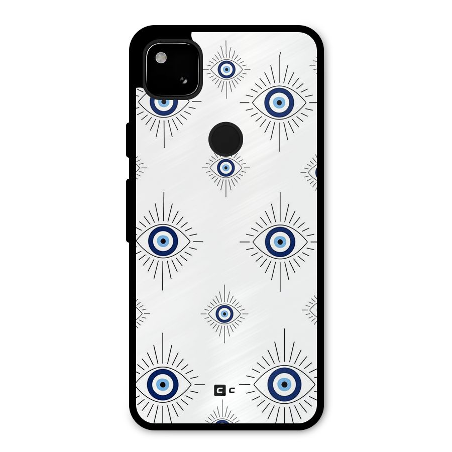 Evil Eye Wall Metal Back Case for Google Pixel 4a