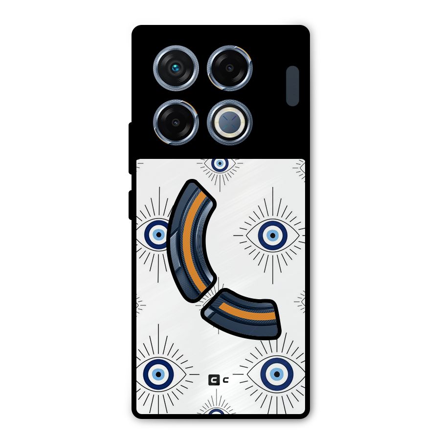 Evil Eye Wall Metal Back Case for Infinix GT 20 Pro