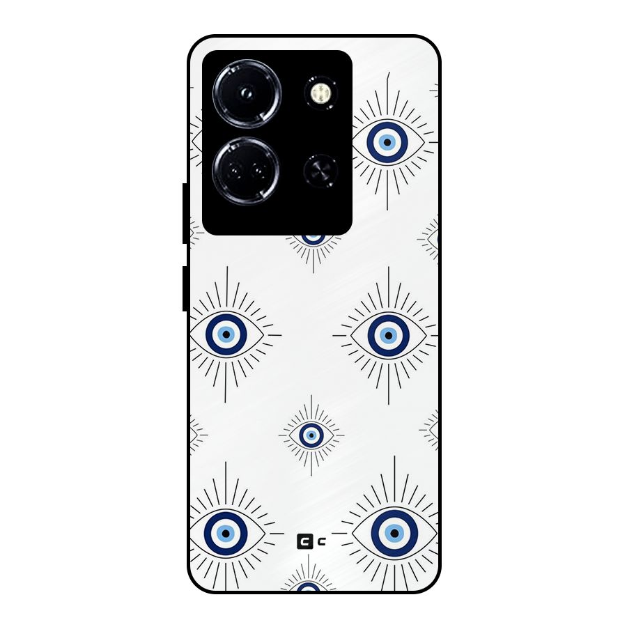Evil Eye Wall Metal Back Case for Infinix Note 30 5G