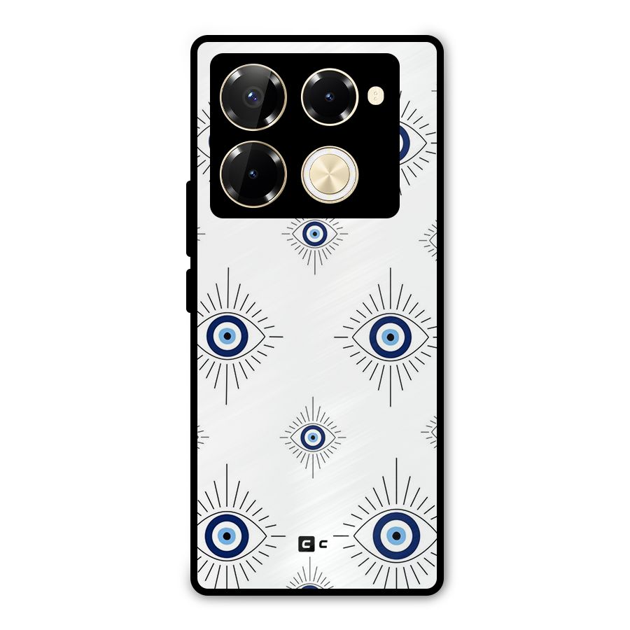 Evil Eye Wall Metal Back Case for Infinix Note 40 Pro Plus