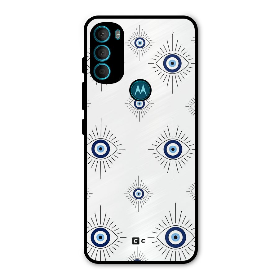 Evil Eye Wall Metal Back Case for Moto G71 5G