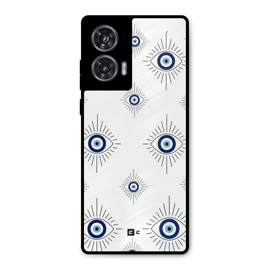 Evil Eye Wall Metal Back Case for Motorola Edge 50 Fusion