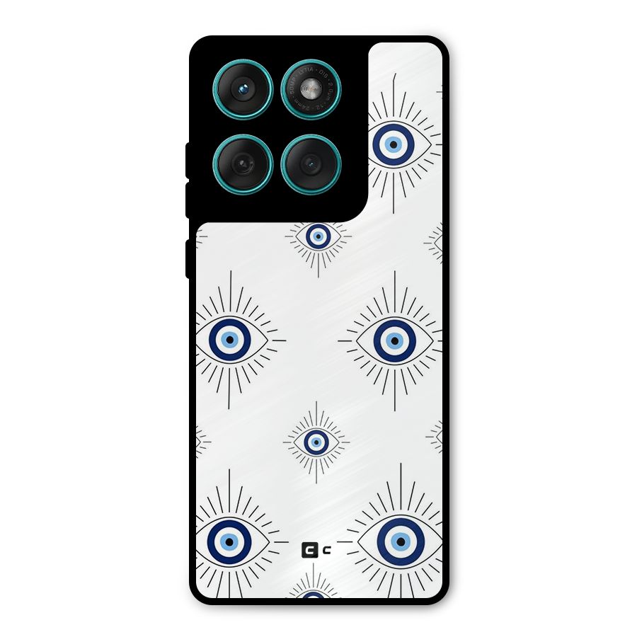 Evil Eye Wall Metal Back Case for Motorola Edge 60 Fusion