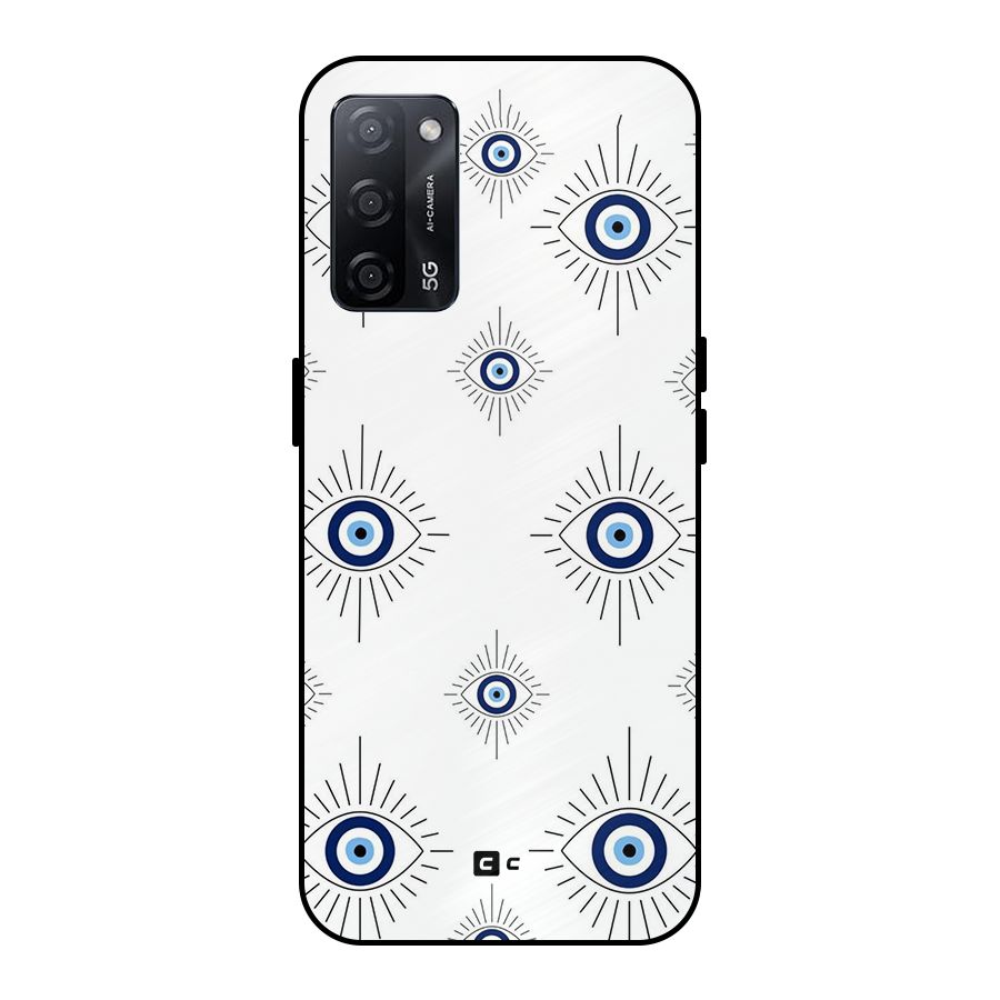 Evil Eye Wall Metal Back Case for Oppo A53s 5G