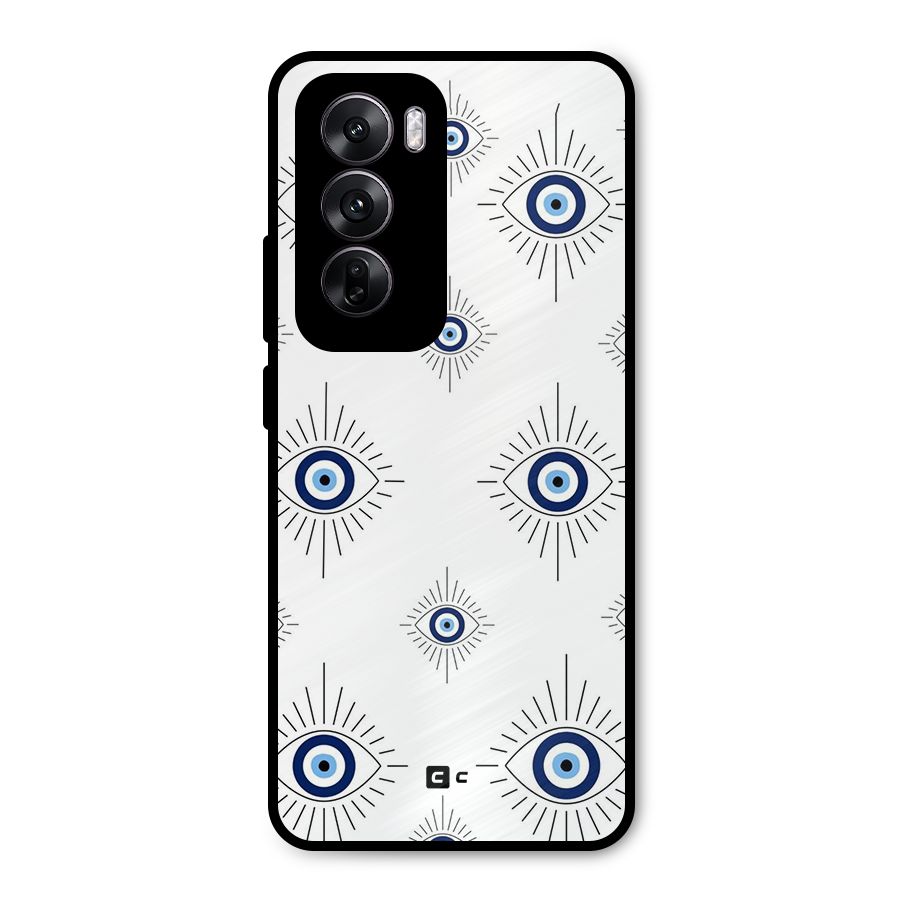 Evil Eye Wall Metal Back Case for Oppo Reno12