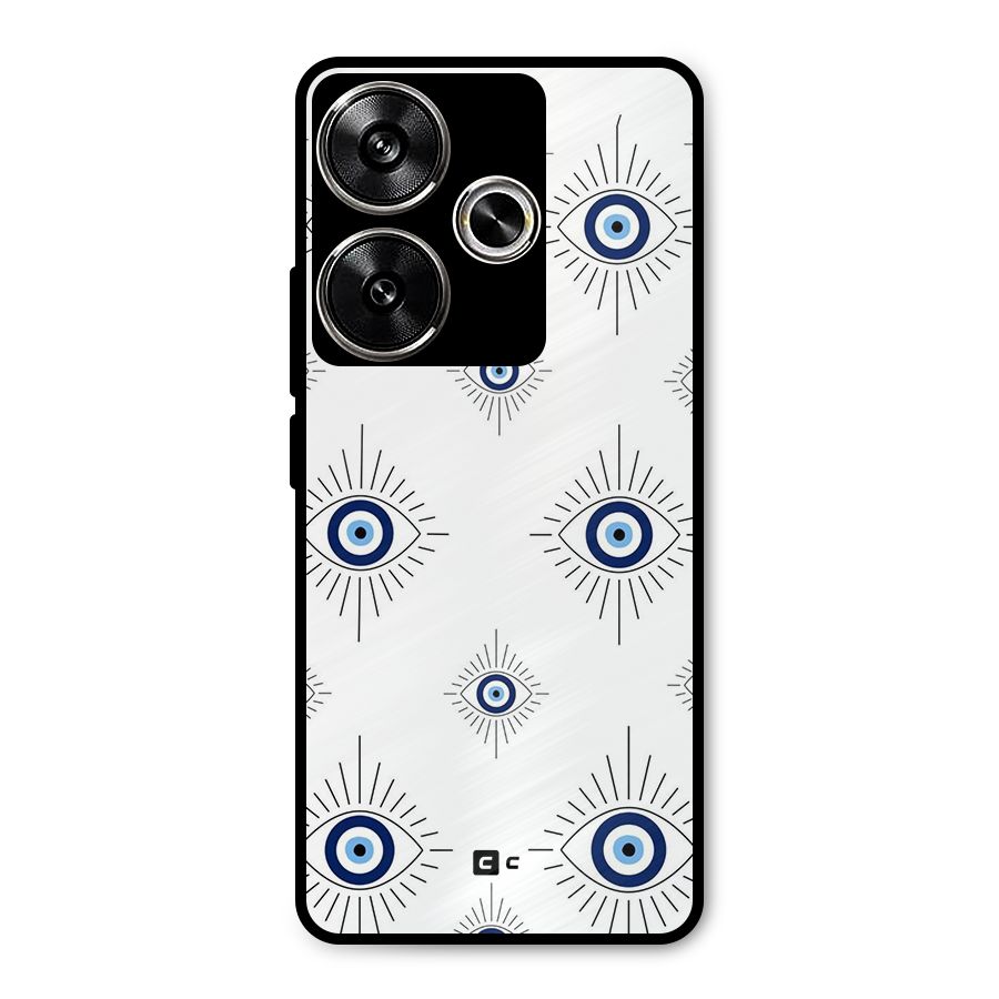 Evil Eye Wall Metal Back Case for Poco F6