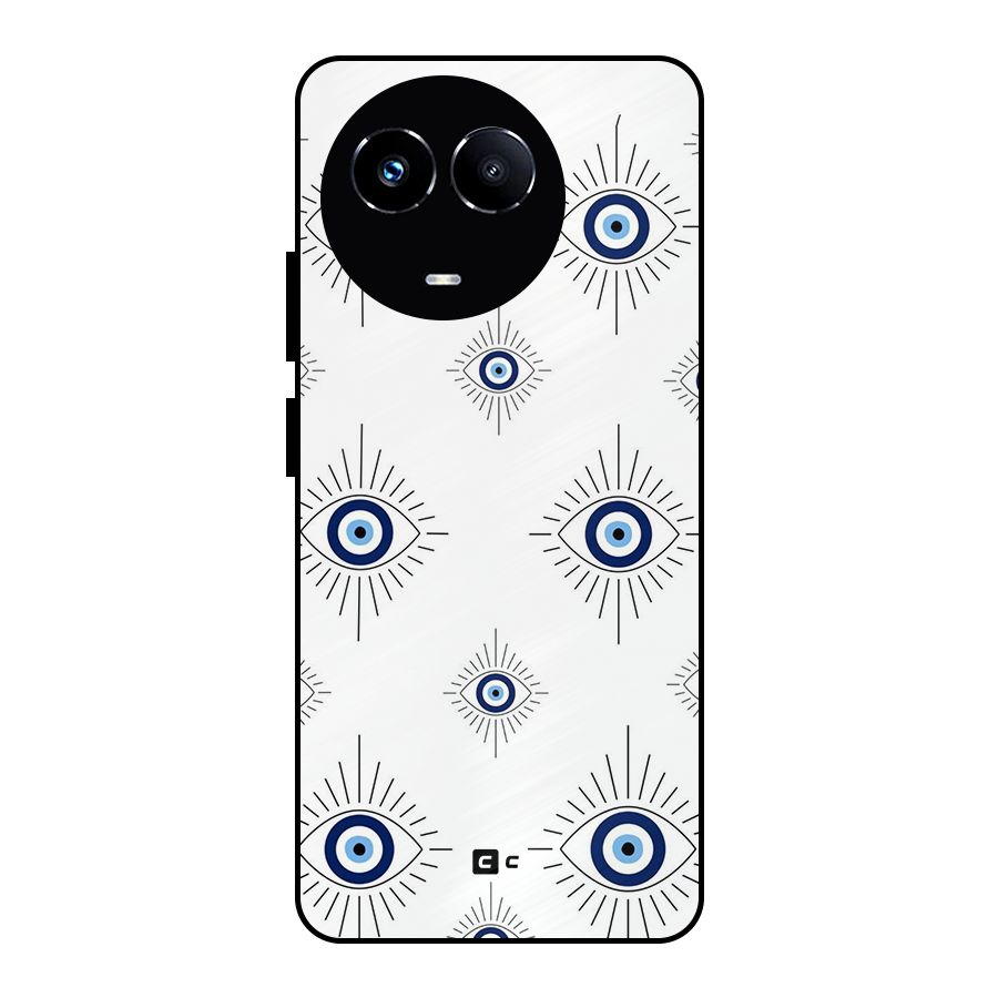 Evil Eye Wall Metal Back Case for Realme 11 5G