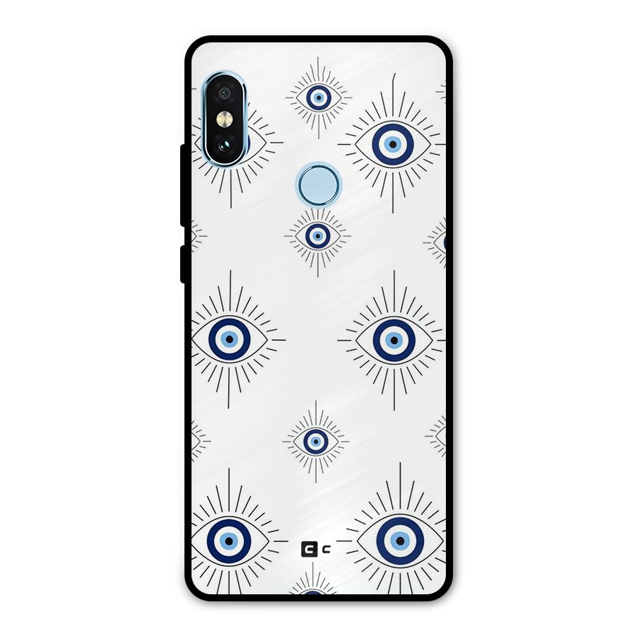 Evil Eye Wall Metal Back Case for Redmi Note 5 Pro