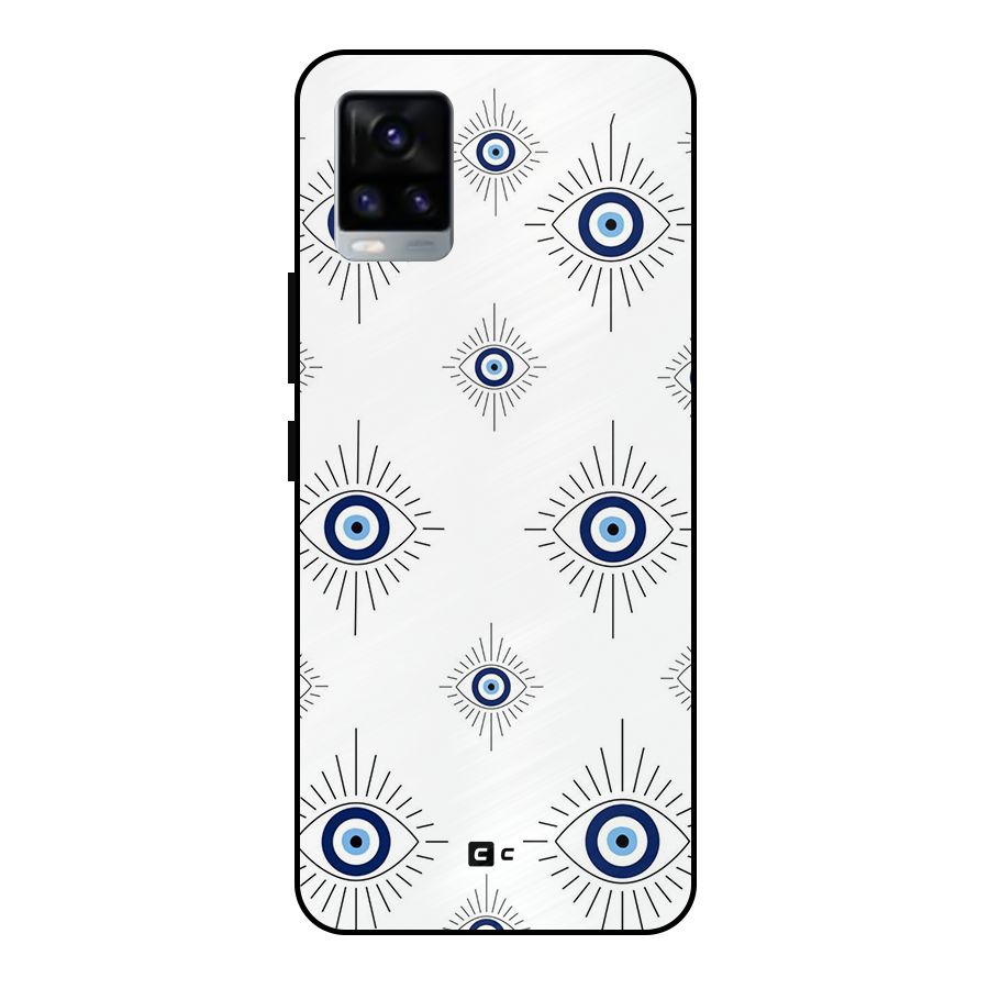 Evil Eye Wall Metal Back Case for Vivo V20 2021