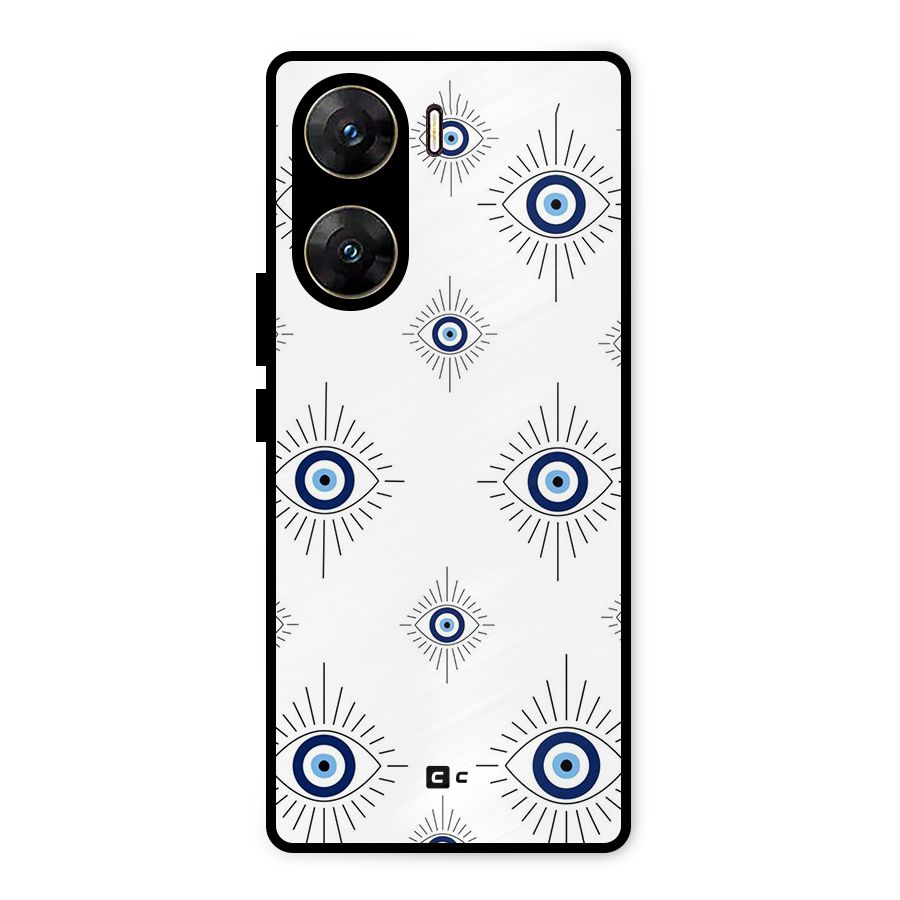 Evil Eye Wall Metal Back Case for Vivo V29e