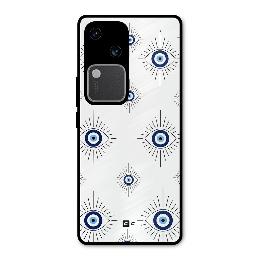 Evil Eye Wall Metal Back Case for Vivo V30