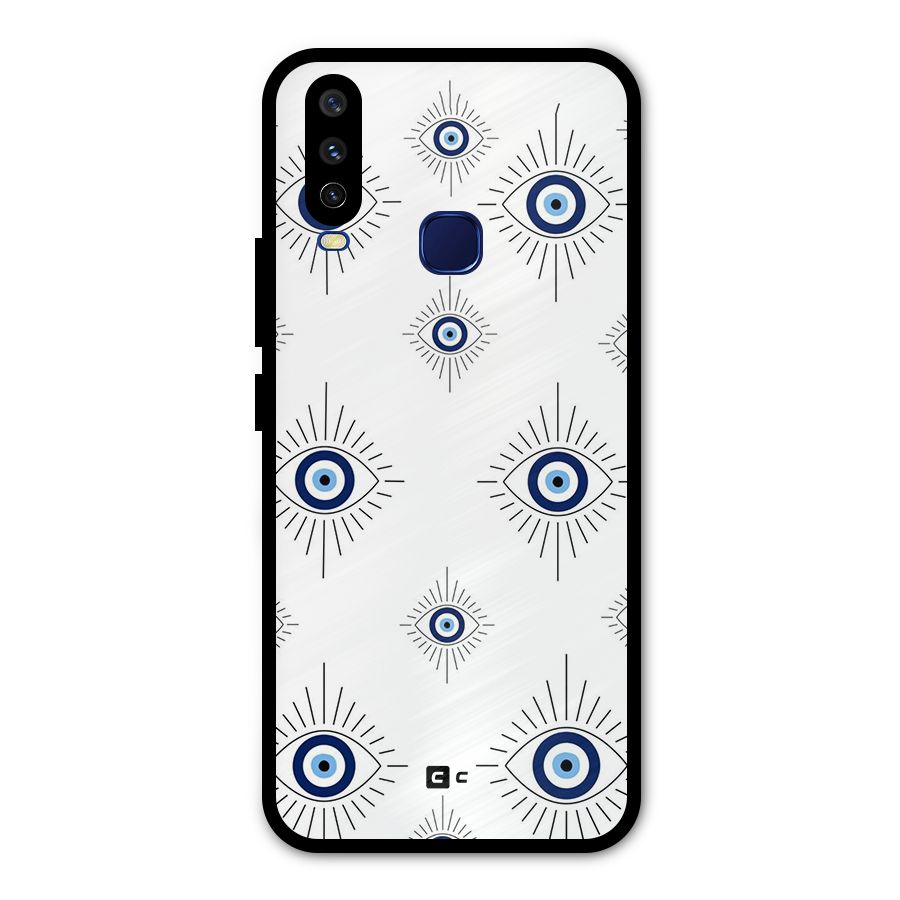 Evil Eye Wall Metal Back Case for Vivo Y15