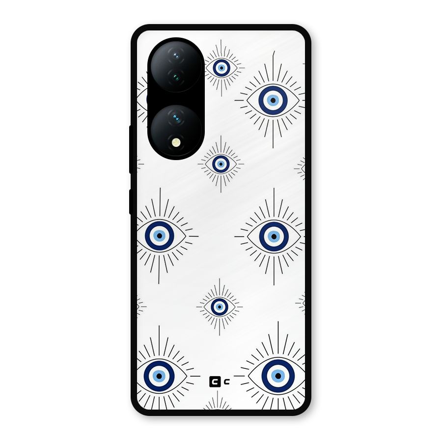 Evil Eye Wall Metal Back Case for iQOO Z7