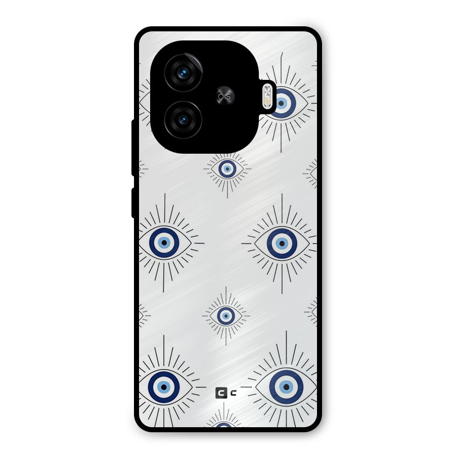 Evil Eye Wall Metal Back Case for iQOO Z9 Turbo