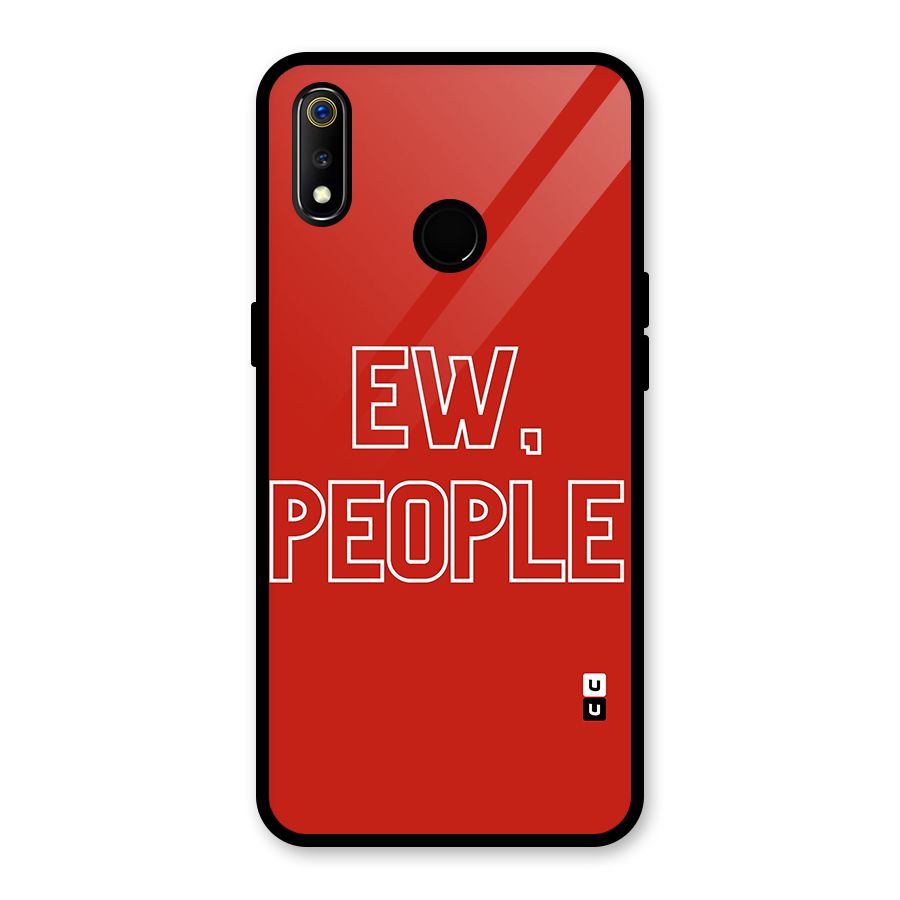 Ew People Glass Back Case for Realme 3