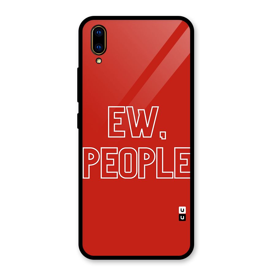 Ew People Glass Back Case for Vivo V11 Pro