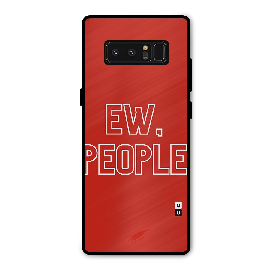 Ew People Metal Back Case for Galaxy Note 8