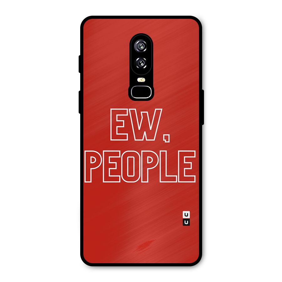 Ew People Metal Back Case for OnePlus 6