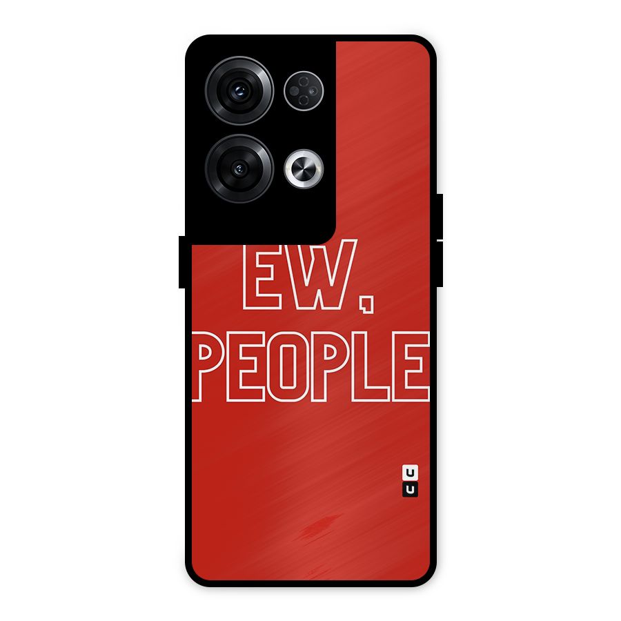 Ew People Metal Back Case for Oppo Reno8 Pro 5G