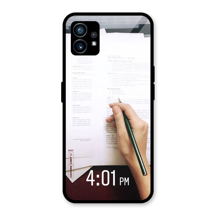 Exam Time Blues Glass Back Case for Nothing Phone 1