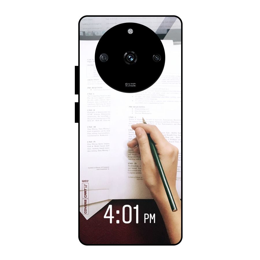 Exam Time Blues Glass Back Case for Realme Narzo 60 5G