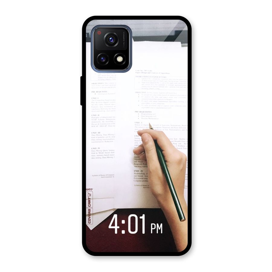Exam Time Blues Glass Back Case for Vivo Y72 5G