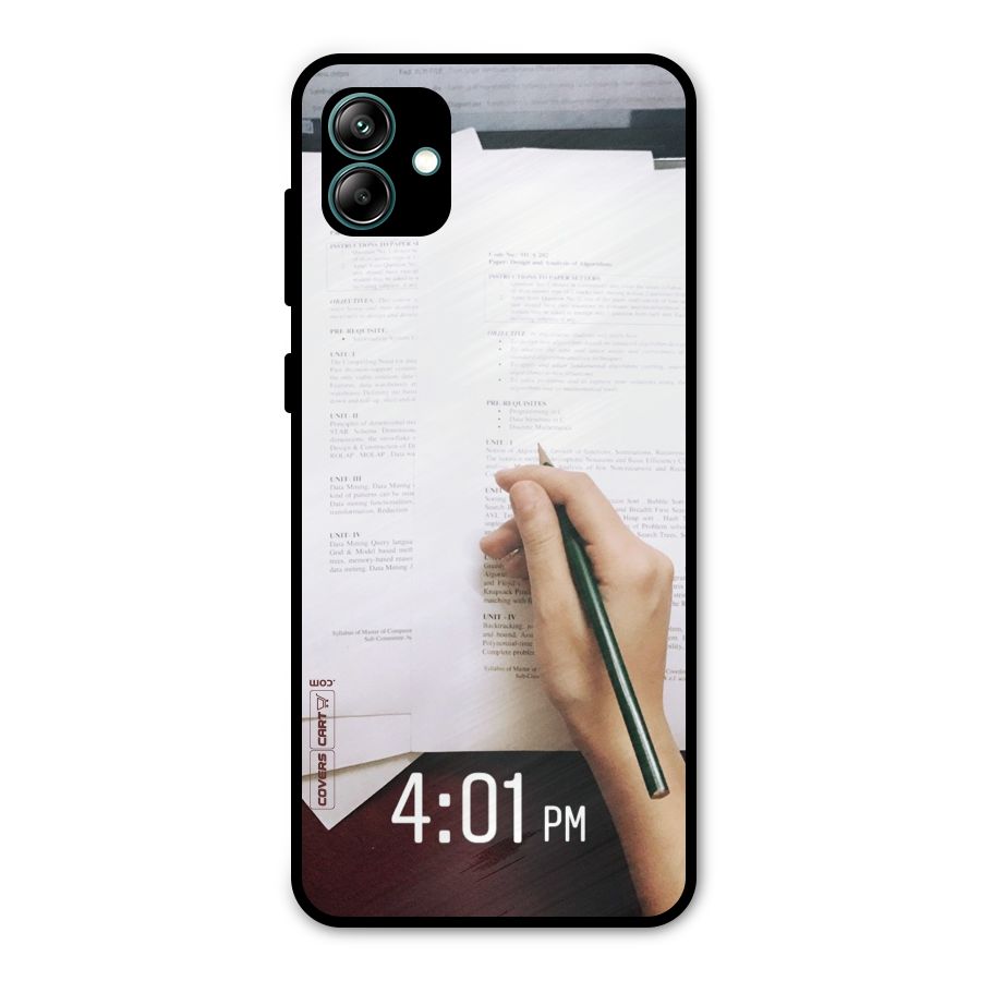 Exam Time Blues Metal Back Case for Galaxy A04