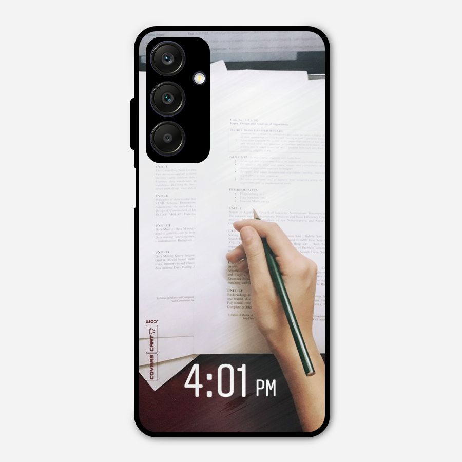 Exam Time Blues Metal Back Case for Galaxy A25 5G