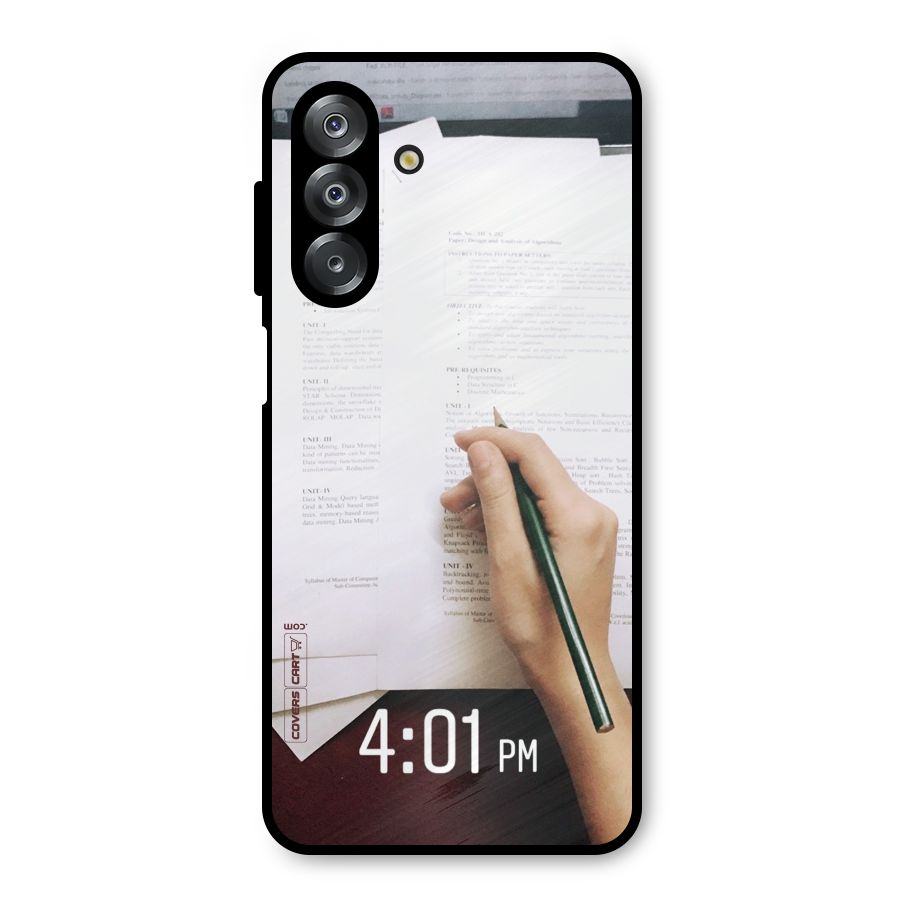 Exam Time Blues Metal Back Case for Galaxy A26